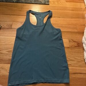 Lululemon Athletica Blue Fitted Sleeveless Tank Top